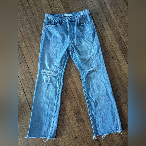 GRLFRND Courtney Low Rise Loose Boot Jeans in Rosarito Size 26 Retro Casual - Picture 10 of 10